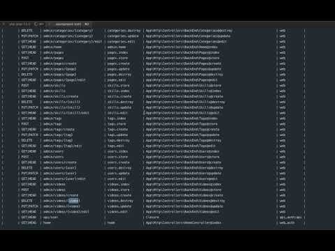 laravel 5 8 Lesson 26 show selected skills