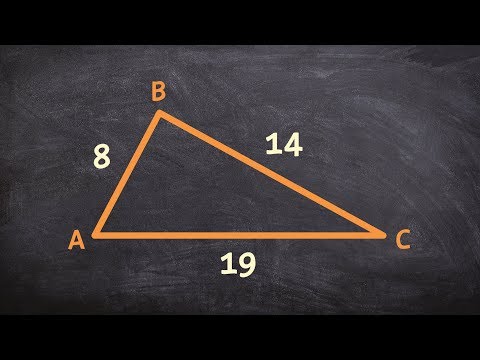 How to use law of cosines for SSS