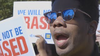 Trans rights protesters rally at the White House