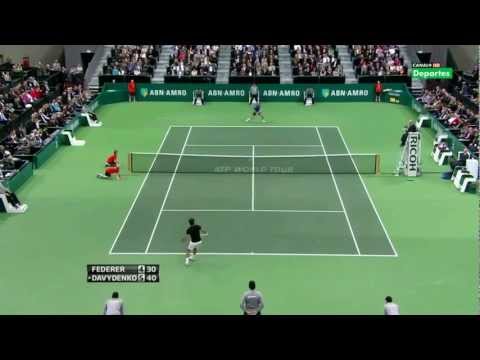 Rotterdam 2012 Halve Finale - Roger Federer vs Nikolay Davydenko