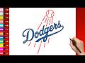 How To Draw Los Angeles Dodgers Logo