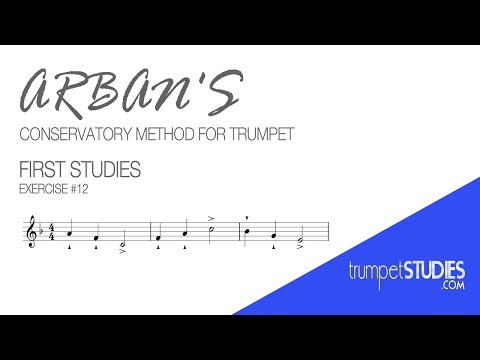 Arban's Trumpet Method, First Studies, Ex 12