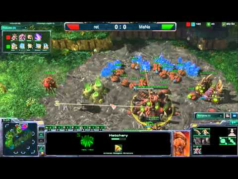 Starcraft II G67 LiquidRet(Z) vs mouzMaNa(P) Lost Temple
