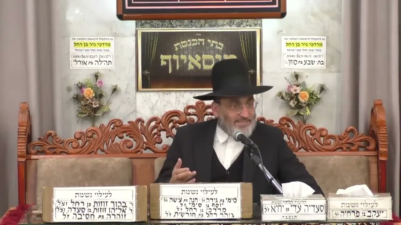 הרב פנחס רז |  פרשת החודש | מוסאיוף
