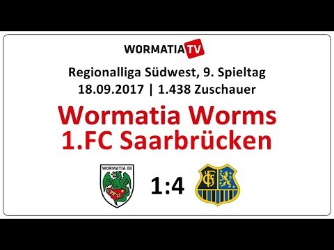 Zusammenfassung Wormatia - 1.FC Saarbrücken 1:4 (18.09.2017)