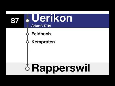 ZVV S7 - Teilstrecke Zürich HB-Rapperswil