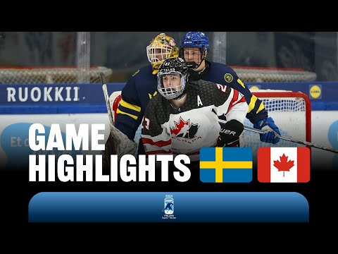 Хоккей Highlights: Sweden vs Canada | 2024 #U18MensWorlds