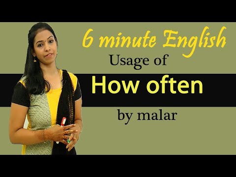 Learn the usage of 'how often?' # 14 - Learn English with Kaizen through Tamil Video