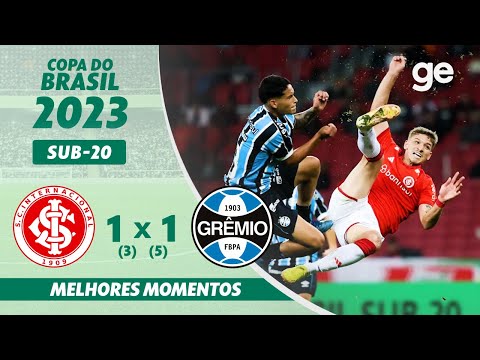 INTERNACIONAL 1 (3)X(5) 1 GRÊMIO | MELHORES MOMENTOS | COPA DO BRASIL SUB-20 2023 |ge.globo