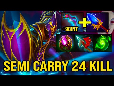 SEMI CARRY 24 KILL [ Silencer ] UNSTOPPABLE OFFLANE - DOTA 2 GAMEPLAY