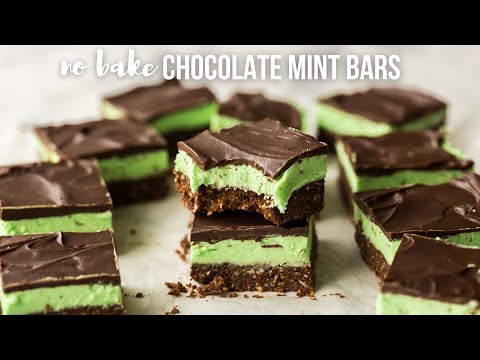 NO BAKE Chocolate Mint Bars | The Recipe Rebel