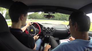 preview picture of video 'Stage de pilotage Ferrari F430 @ Circuit de Lohéac (35)'