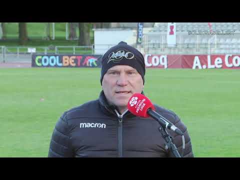 Premium liiga 2. voor: JK Tallinna Kalev - JK Narva Trans 1:1 (0:1) Liivo Leetma intervjuu