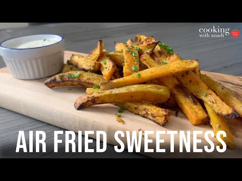 How to Make Air Fryer Sweet Potato Fries with Garlic Truffle Aioli