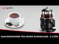Kakaodispenser für heiße Schokolade - 5 Liter - 1 kW - Schwarz