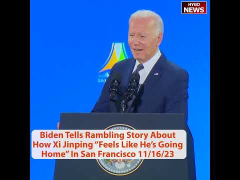 Visibly Confused Biden Grips Hand Rail, Getting Lost, Looking For Gavin Newsom Job