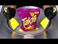 Takis HOT How To Make Rolled Tortilla Chips To Rolled Ice Cream Ice Cream Rolls Satisfying ASMR