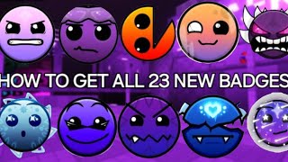 How to get all 23 new badges in find the geometry dash difficulties (300)