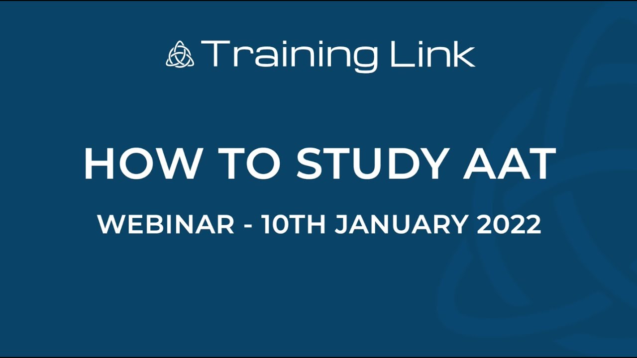 How to study AAT online with Training Link