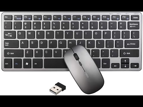 Inphic V780B belaidė Bluetooth klaviatūra (pilka) video