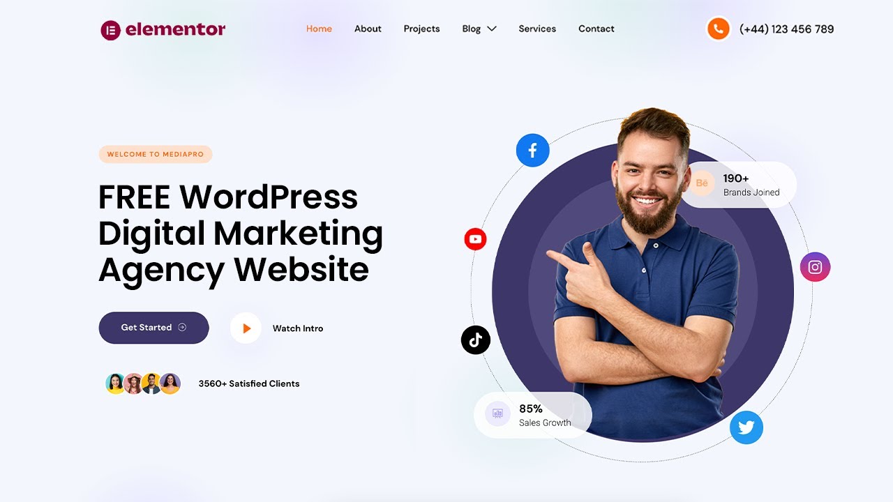 How To Make A Digital Marketing Agency Website In 2023 (WordPress And Elementor For Beginners)