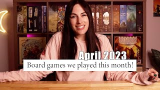 Board games we played this month! | 20+ mini game reviews | APRIL 2023