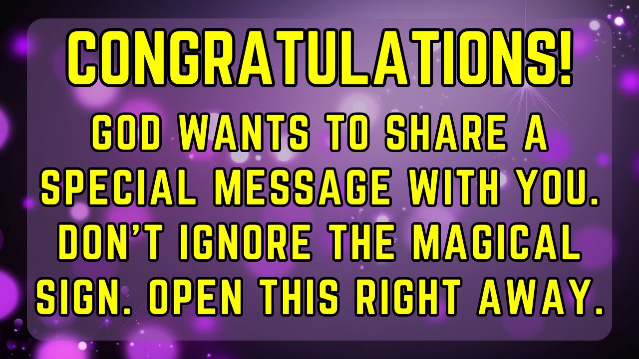 GOD Is Sending You a Magical Sign TODAY! ✨  WATCH NOW ▶️ to Unlock Your Blessings! 🌟#GodsMessage