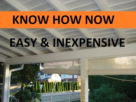 How to cover a porch ceiling