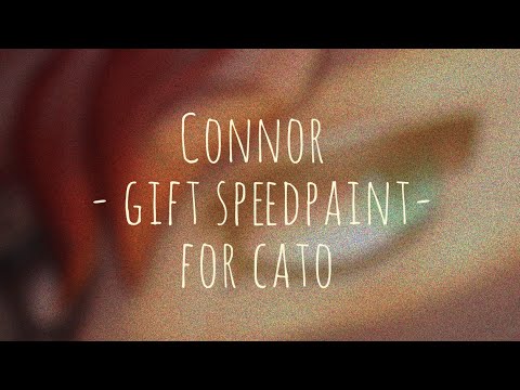 Connor -speedpaint- gift for Cato 😳😳 (aaand shading and edition test)