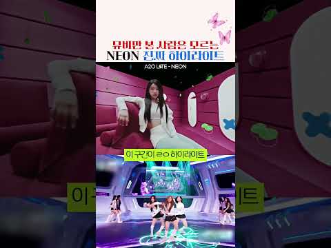 뮤비에선 포즈만 잡고 넘어간 그 구간... 무대에선 (A2OLITE NEON)