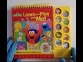 SESAME STREET Learn And Play With Me INTERACTIVE Button Sound Book