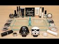 WHITE Vs BLACK Slime Coloring And Mixing With Makeup ASMR Satisfying Slime Video 167