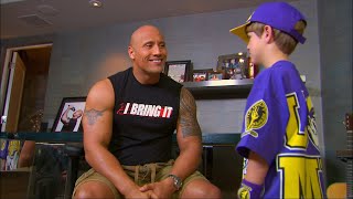 Raw: The Rock introduces himself to The Miz &amp; a &quot;young&quot; Cena