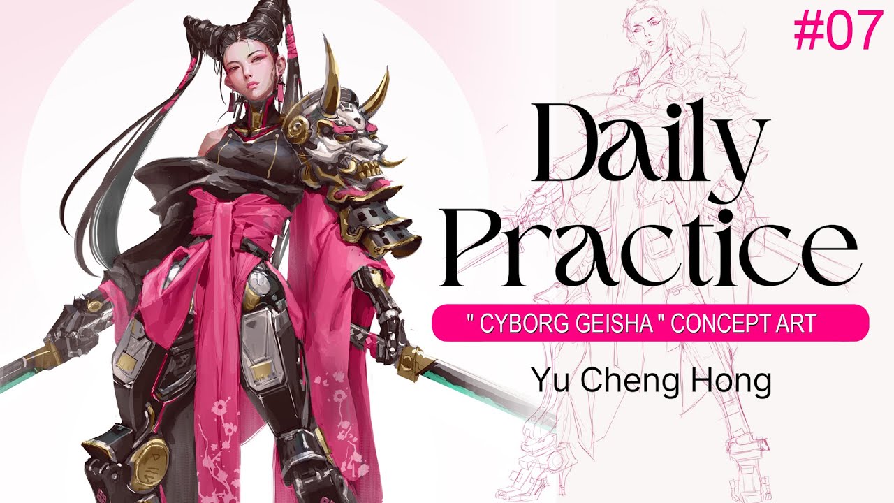 Daily Practice # 7 ( Cyborg Geisha )