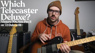 Video thumbnail for Fender Telecaster Deluxe Comparison & Review - Vintera 70s, American Professional II, 72 Deluxe RI by Ambient Endeavors