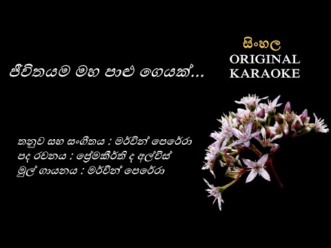 Jeewithayama Maha Palu Geyak - ජීවිතයම මහ පාළු ගෙයක් -KARAOKE- Mervin Perera/Premakeerthi de Alwis