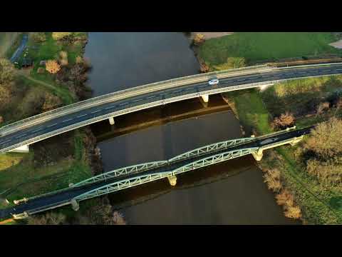 Alte und neue Brücke über den Emsarm