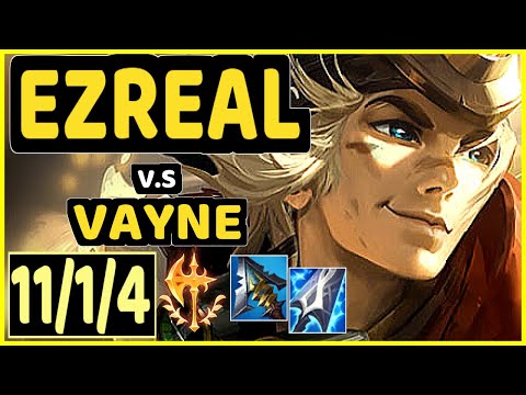 ACHUU (EZREAL) vs VAYNE - 11/1/4 KDA BOTTOM ADC GAMEPLAY - EUW Ranked MASTER