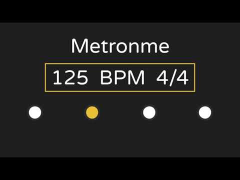Metronome | 125 BPM | 4/4 Time (with Accent )