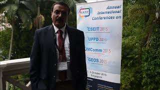 Prof. Subrata Chattopadhyay at UPPD Conference 2015 by GSTF Singapore