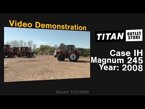 2008 Case IH MAG245, 3476 Hrs, GPS Ready, 4 Remotes...