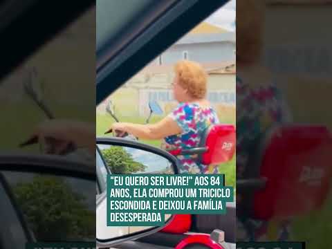 "Eu quero ser livre!" Aos 84 anos, ela comprou um triciclo e deixou a família desesperada! 🤣🫢