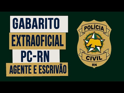 Gabarito Extraoficial PC-RN ( Agente e Escrivão) - Juliano Yamakawa