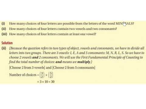 LC HL combinations (choices or selections)