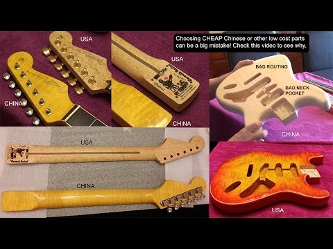 Cheap Chinese and Quality USA Guitar Parts Compared | Why CHEAP guitar parts are bad | Tony Mckenzie