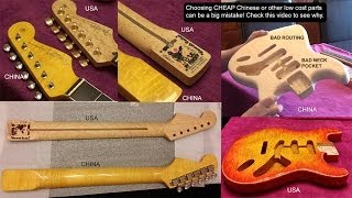 Cheap Chinese and Quality USA Guitar Parts Compared | Why CHEAP guitar parts are bad | Tony Mckenzie