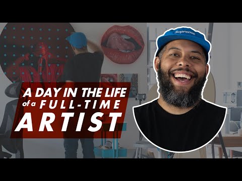 A day in the life of a FULL TIME ARTIST. What does it really look like?