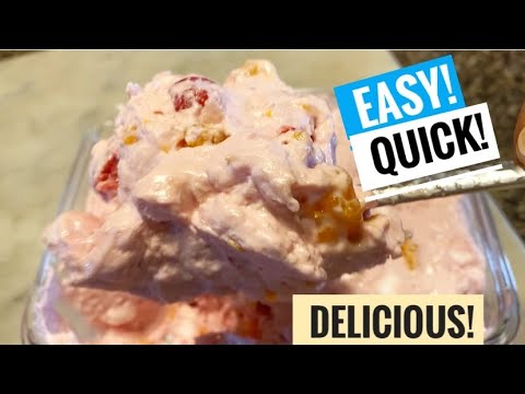 How to Make Fruit Salad|Frozen Fruit Salad Dessert