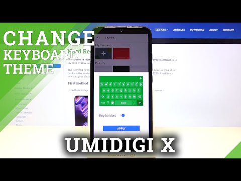 How to Customize Keyboard Theme in Umidigi X - Add Picture as Background