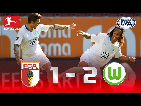 BRASILEIRO EM ALTA NA VOLTA DA BUNDESLIGA! Veja os melhores momentos de Augsburg 1 x 2 Wolfsburg